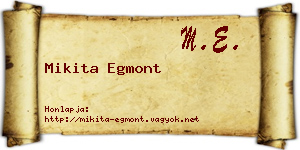 Mikita Egmont névjegykártya